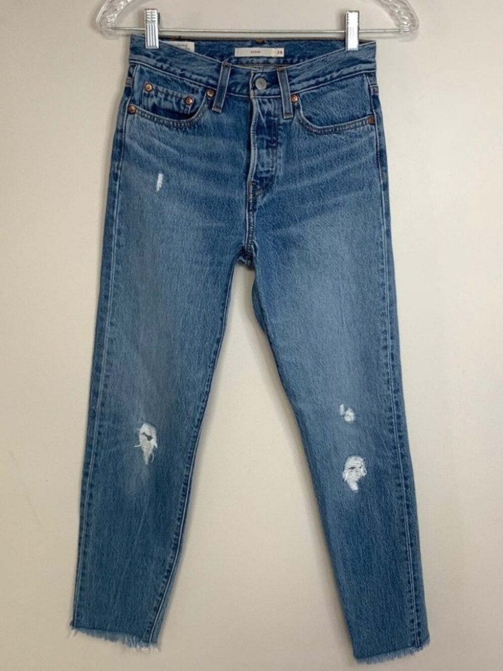 Levi's Wedgie Blue Jeans 24